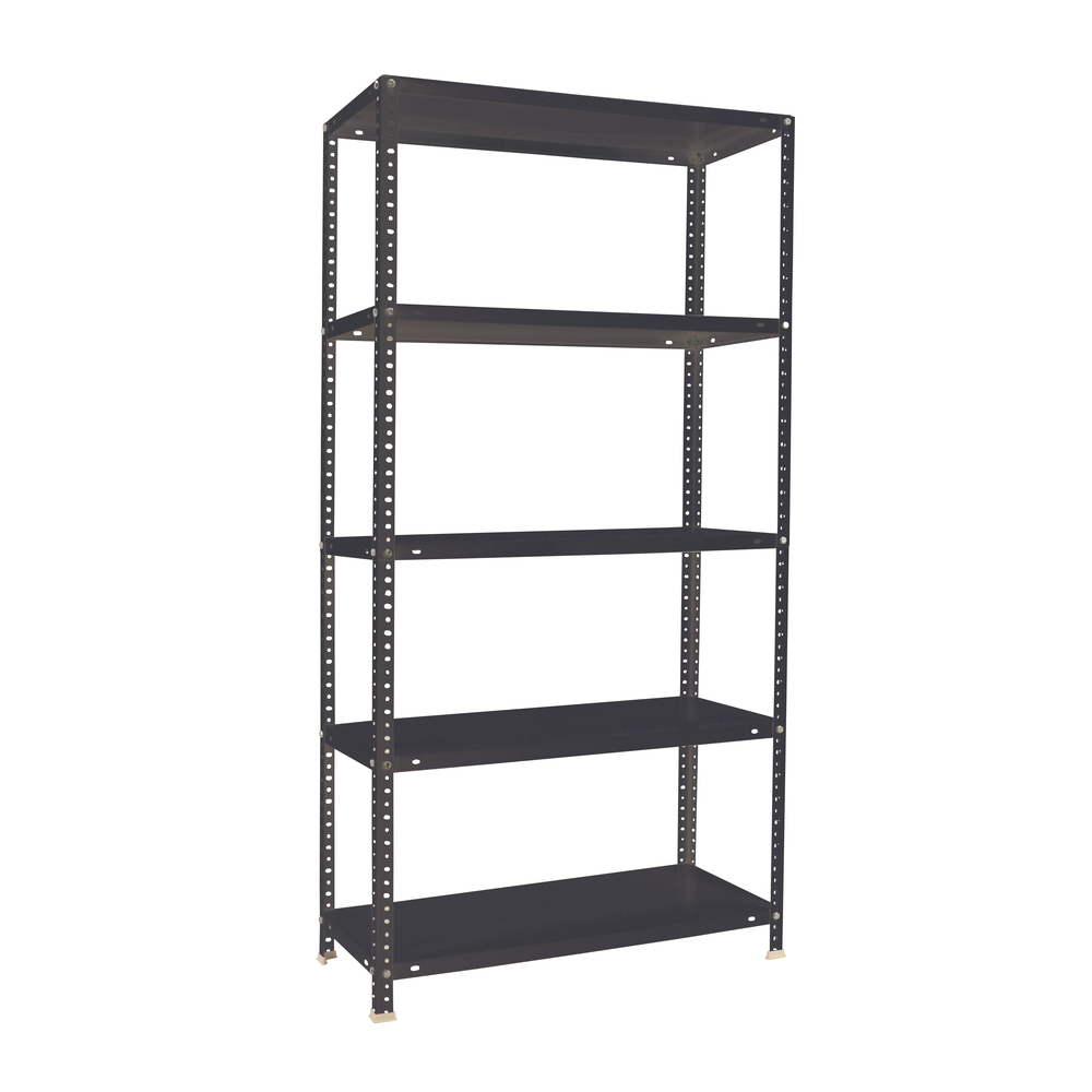 Rayonnage métallique léger à vis 1800x800x300 - 5 niveaux Anthracite - SIMON RACK - 8425437096303