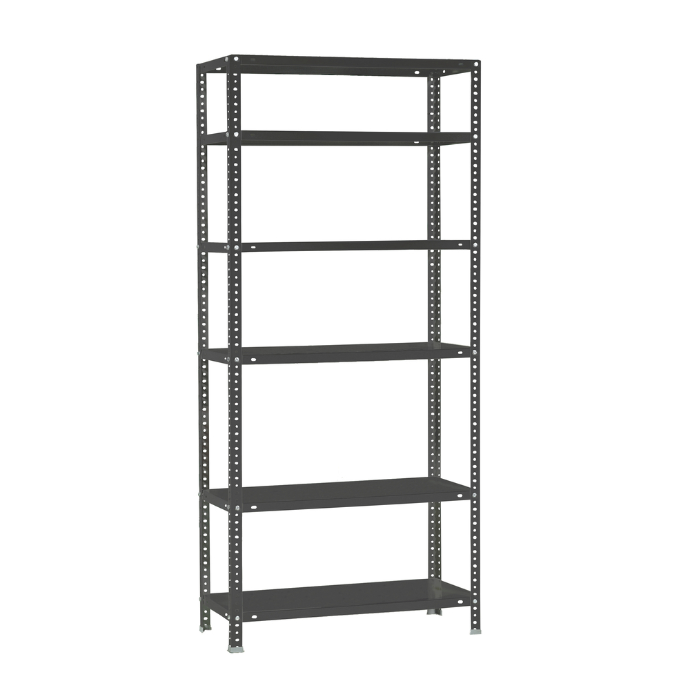 Rayonnage métallique léger à vis 2000x1100x500 - 6 niveaux Anthracite - SIMON RACK - 8425437096761