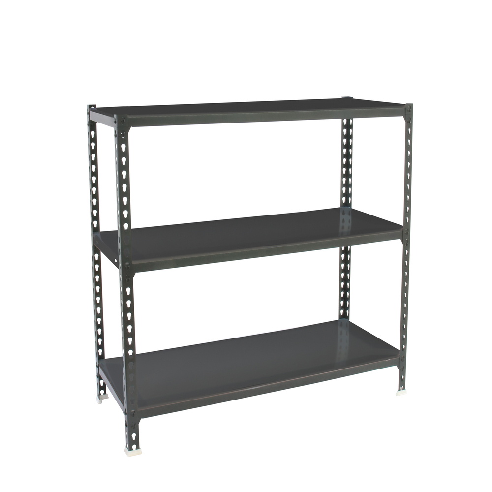 Rayonnage métallique léger sans vis 900x800x300 - 3 niveaux Anthracite - SIMON RACK - 8425437096785
