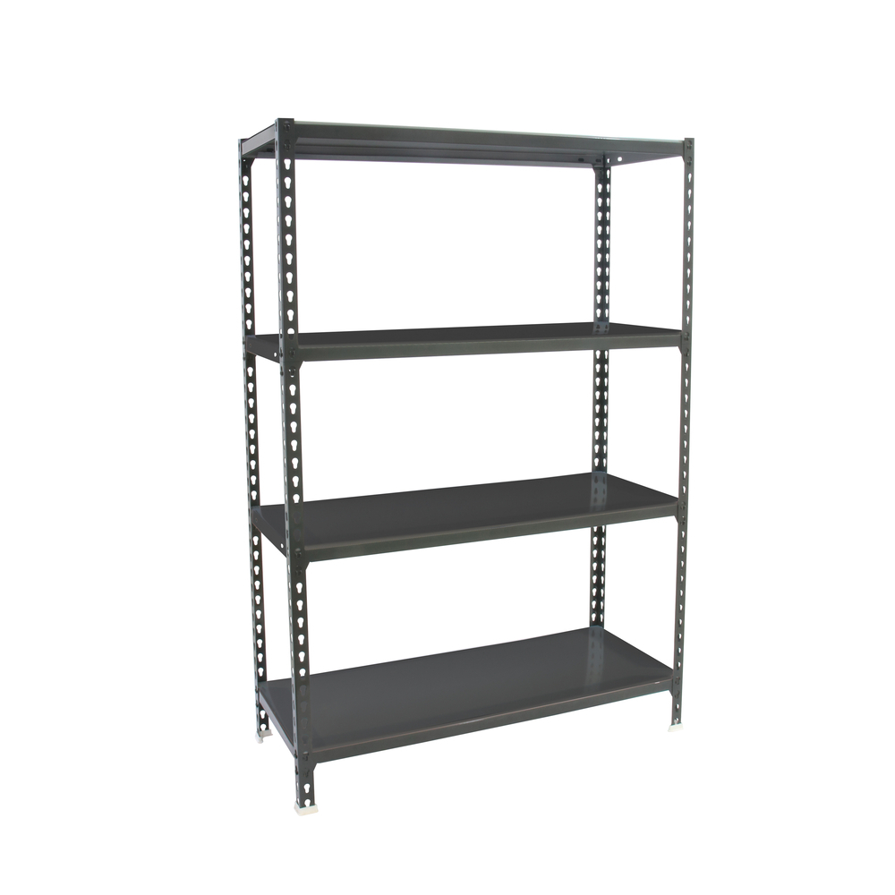 Rayonnage métallique léger sans vis 1500x800x400 - 4 niveaux Anthracite - SIMON RACK - 8425437097621