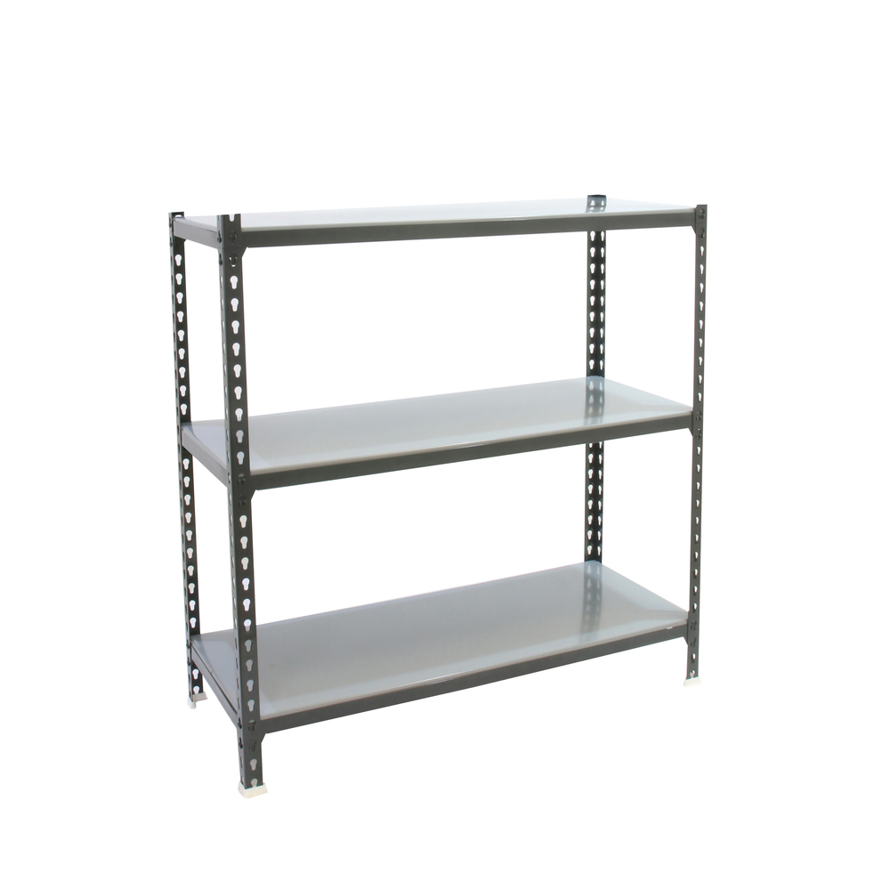 Rayonnage métallique léger sans vis 900x1200x300 - 3 niveaux Anthracite - SIMON RACK - 8425437098567