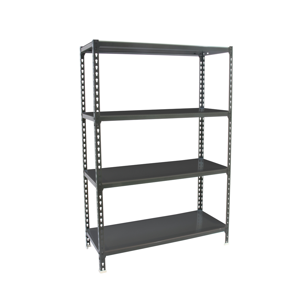 Rayonnage métallique léger sans vis 1500x1200x400 - 4 niveaux Anthracite - SIMON RACK - 8425437098673