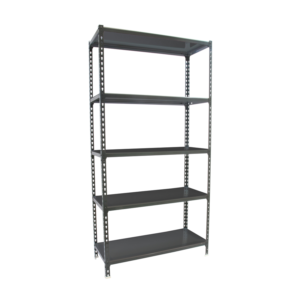 Rayonnage métallique léger sans vis 2000x1200x500 - 5 niveaux Anthracite - SIMON RACK - 8425437098796
