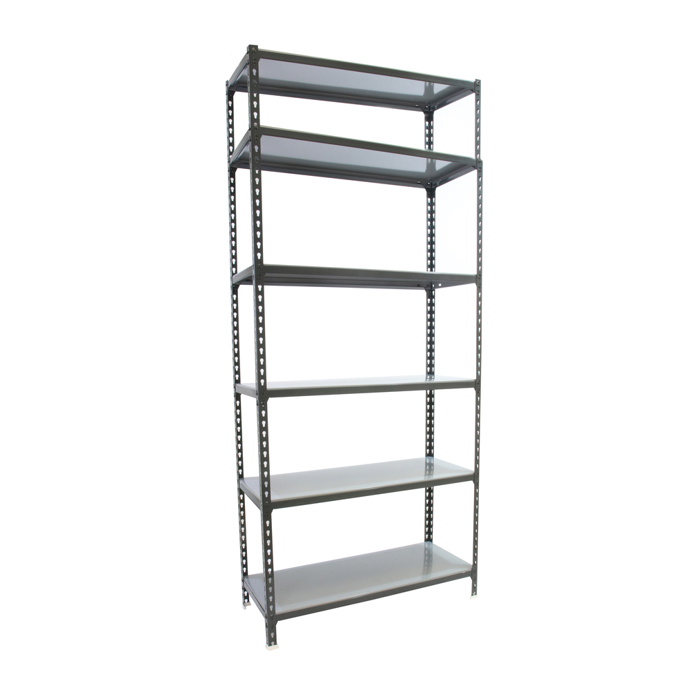 Rayonnage métallique léger sans vis 2500x1200x400 - 6 niveaux Anthracite - SIMON RACK - 8425437098857