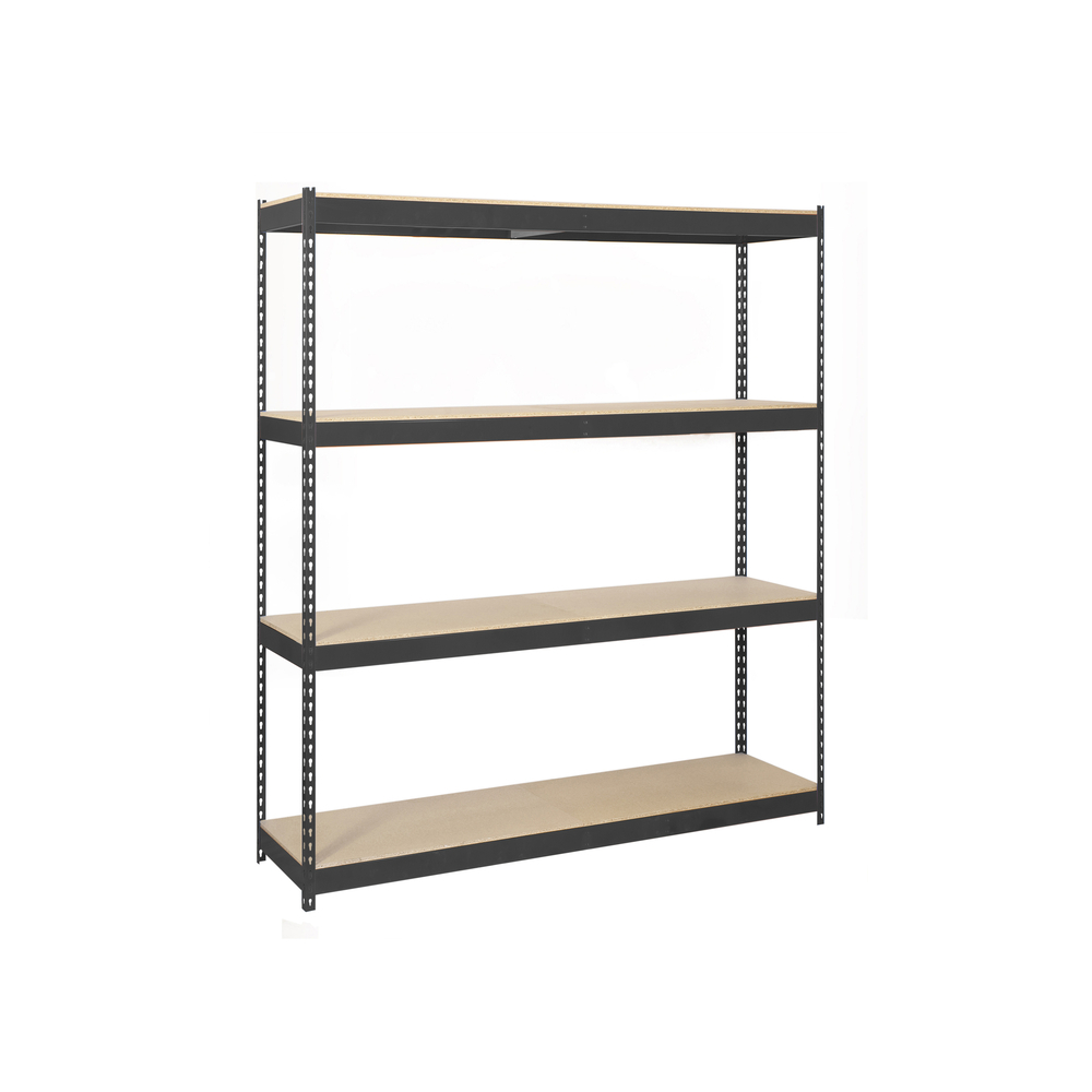 Étagère charge moyenne 500 à 600kg - 2000x2100x450 - 4 niveaux Anthracite/Bois - SIMON RACK - 8425437100789