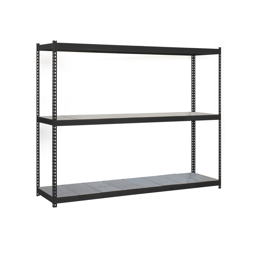 Étagère charge moyenne 500 à 600kg - 2000x2400x600 - 3 niveaux Anthracite - SIMON RACK - 8425437101564