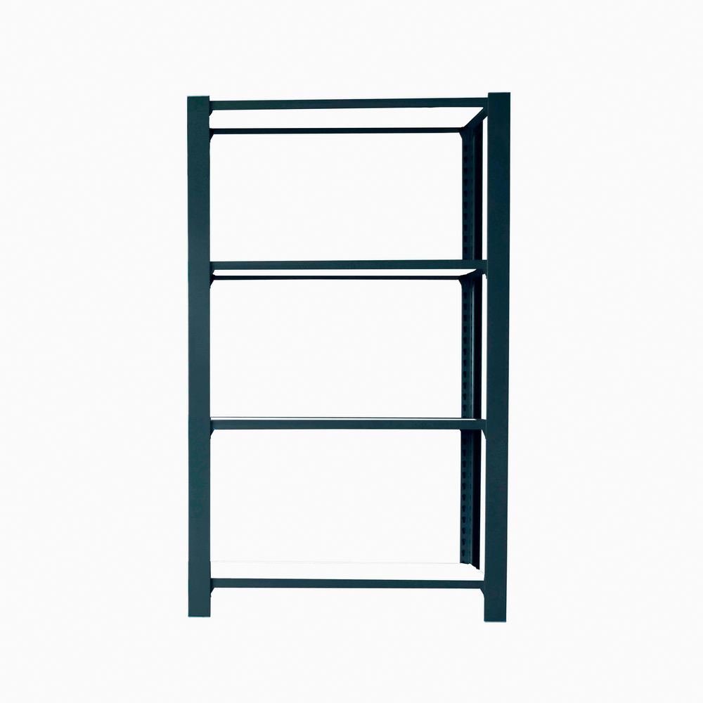 Rayonnage de bureau charge légère sans vis 1500x900x300 - 4 niveaux Anthracite/Blanc - SIMON RACK - 8425437103414