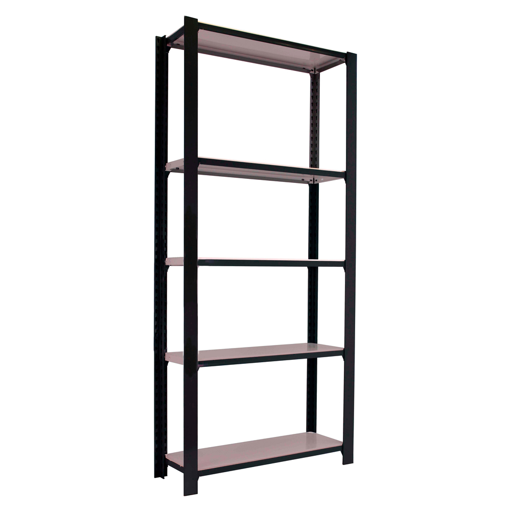 Rayonnage de bureau charge légère sans vis 2100x900x300 - 5 niveaux Anthracite - SIMON RACK - 8425437103490