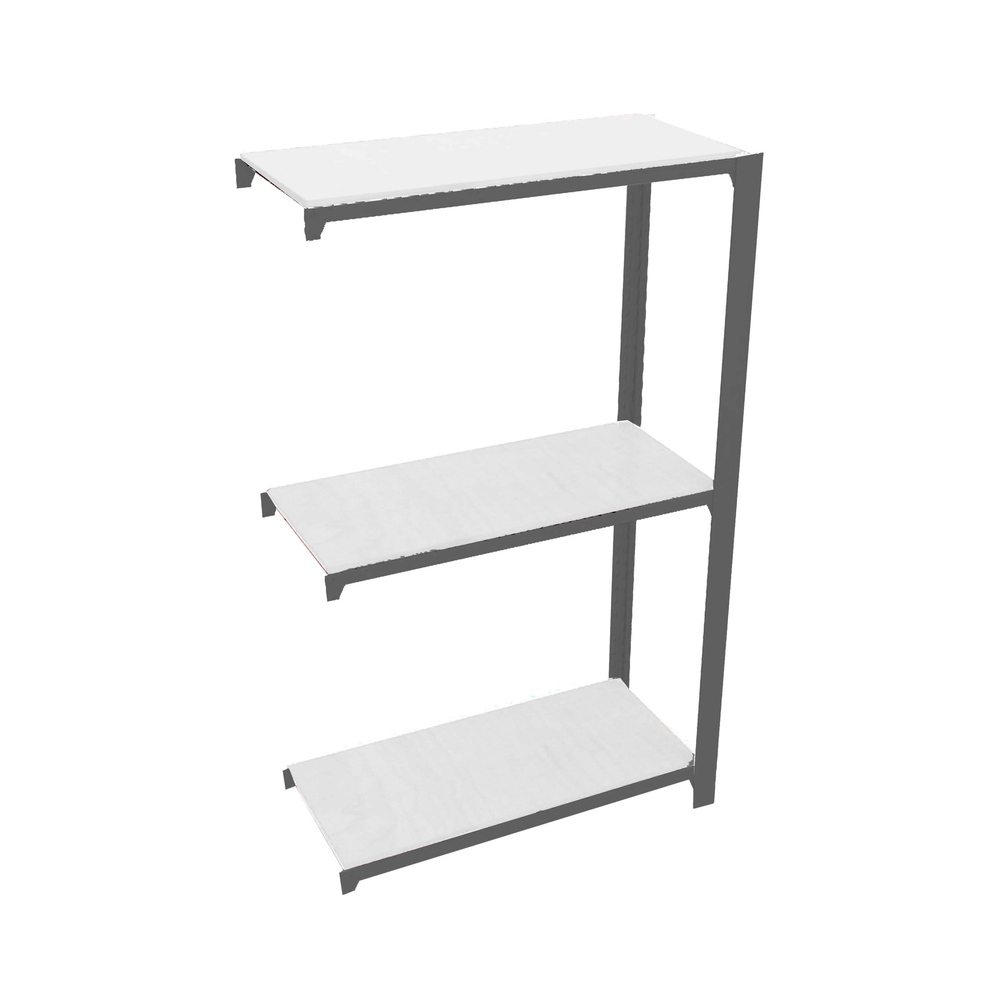 Rayonnage de bureau charge légère sans vis 1000x900x300 - 3 niveaux Anthracite/Blanc - SIMON RACK - 8425437103537