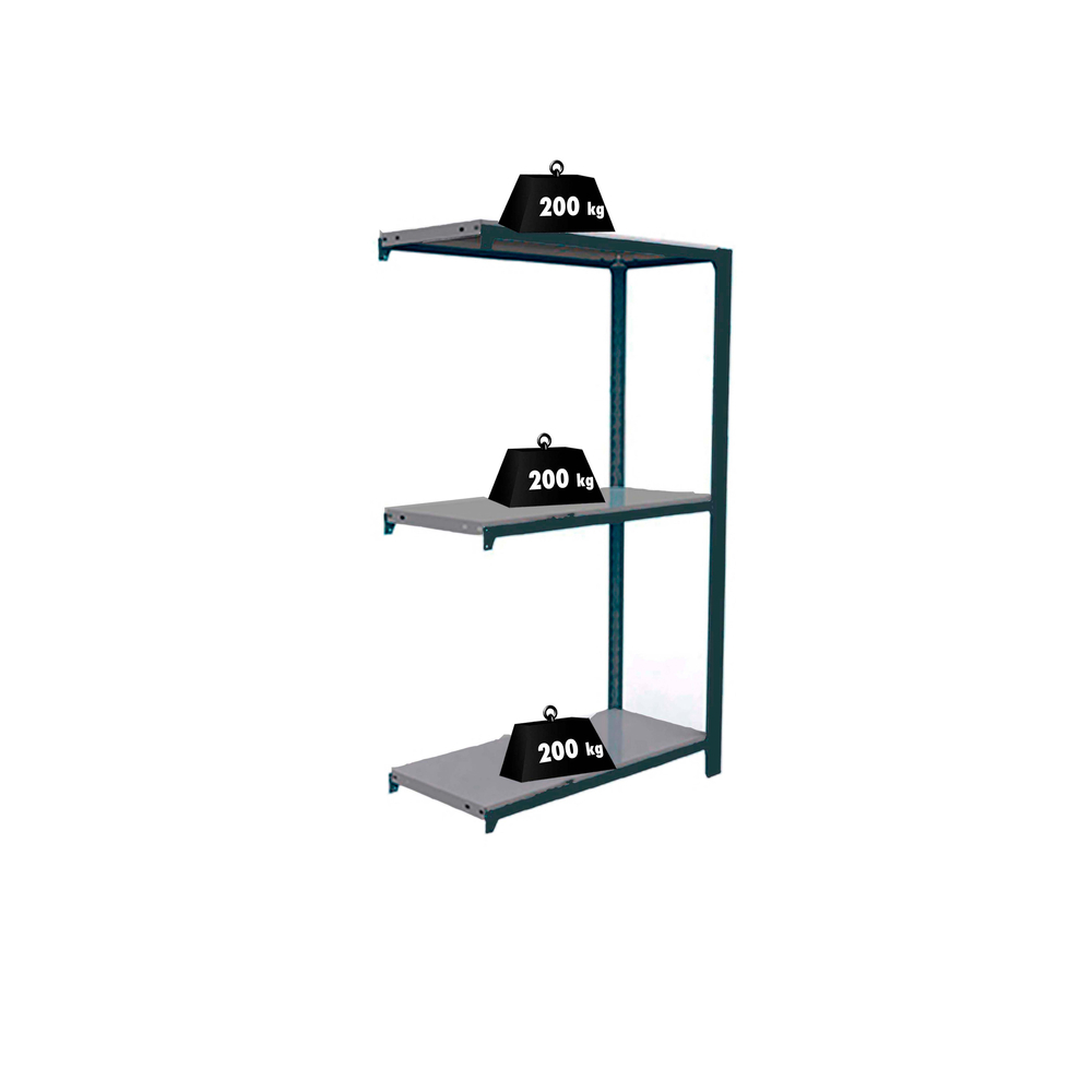 Rayonnage de bureau charge légère sans vis 1000x900x300 - 3 niveaux Anthracite - SIMON RACK - 8425437103551