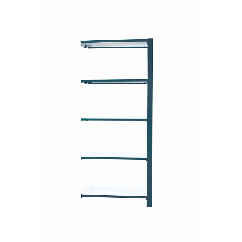 Rayonnage de bureau charge légère sans vis 2100x900x300 - 5 niveaux Anthracite/Blanc - SIMON RACK - 8425437103650
