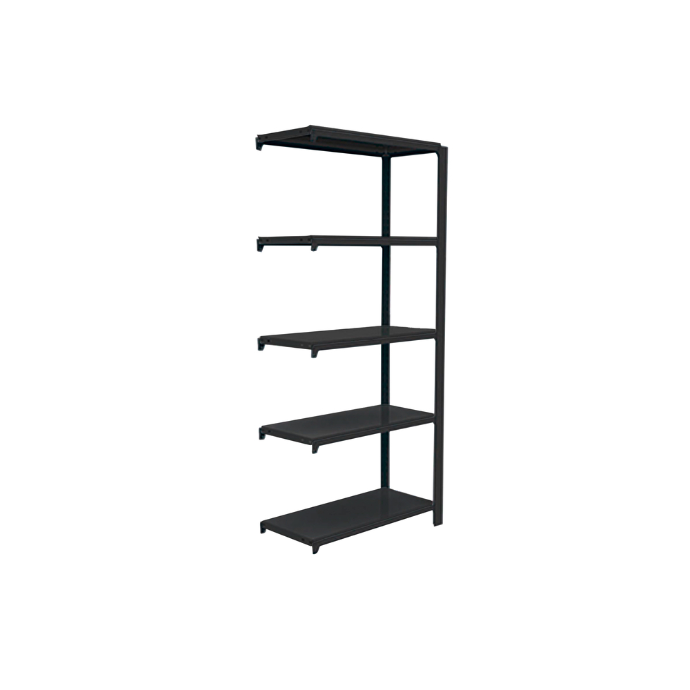 Rayonnage de bureau charge légère sans vis 2100x900x400 - 5 niveaux Anthracite - SIMON RACK - 8425437103698