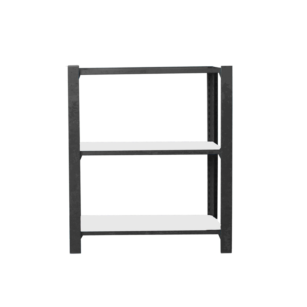 Rayonnage de bureau charge légère sans vis 1000x900x400 - 3 niveaux Anthracite/Blanc - SIMON RACK - 8425437103759