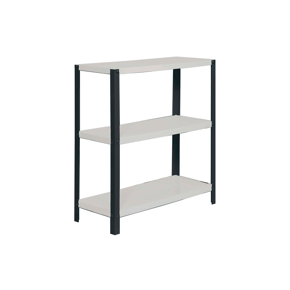 Rayonnage intérieur 900x800x300 - 3 niveaux Anthracite/Blanc - SIMON RACK - 8425437104091