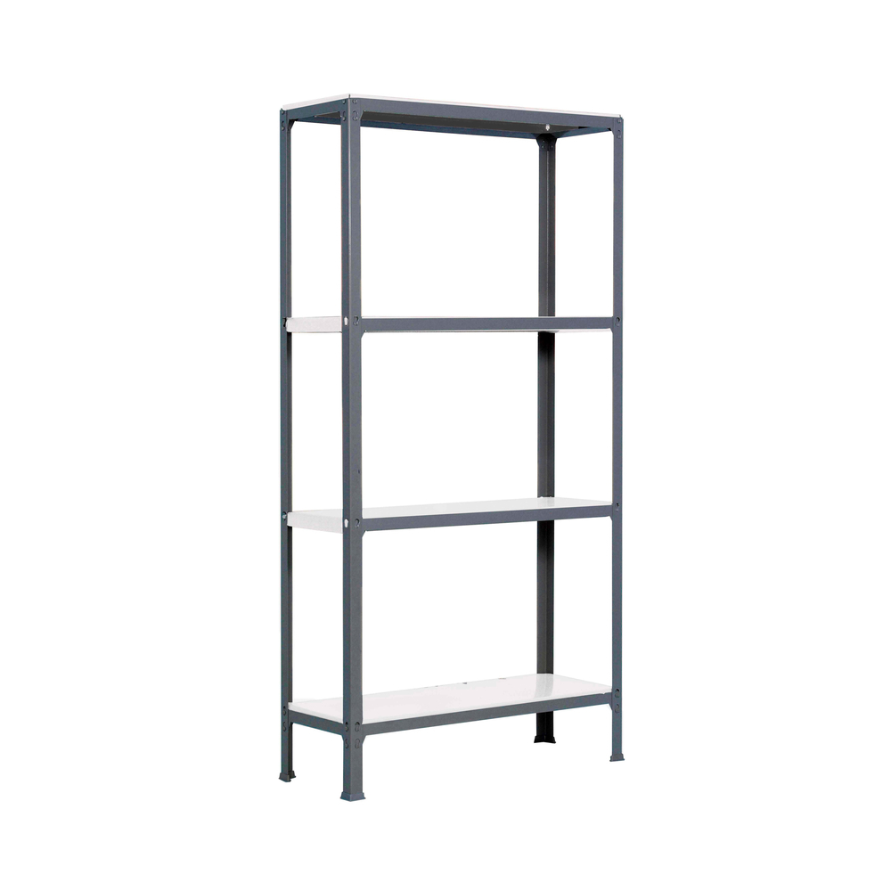 Rayonnage intérieur 1600x1000x300 - 4 niveaux Anthracite/Blanc - SIMON RACK - 8425437104343