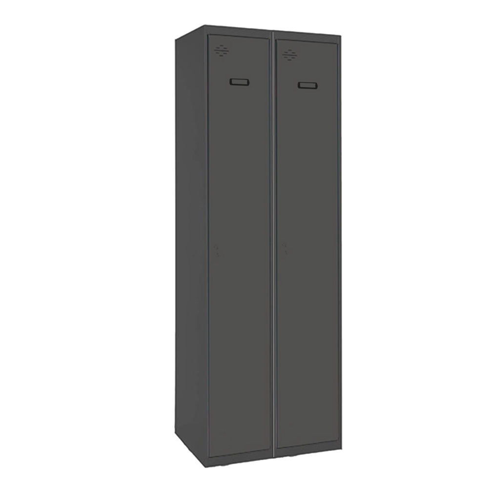 Vestiaire métallique monté 1800x600x500 - 1 niveau Anthracite - SIMON RACK - 8425437104565