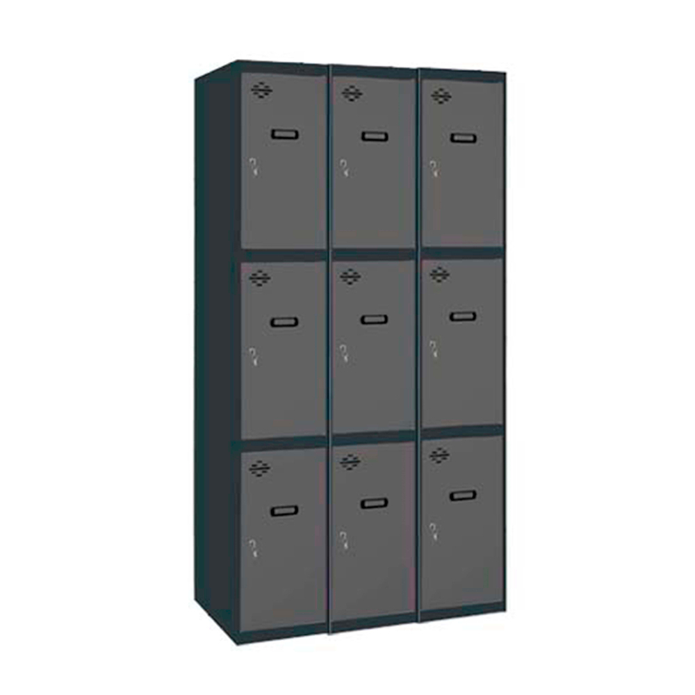 Vestiaire métallique monté 1800x1200x500 - Anthracite - SIMON RACK - 8425437104756