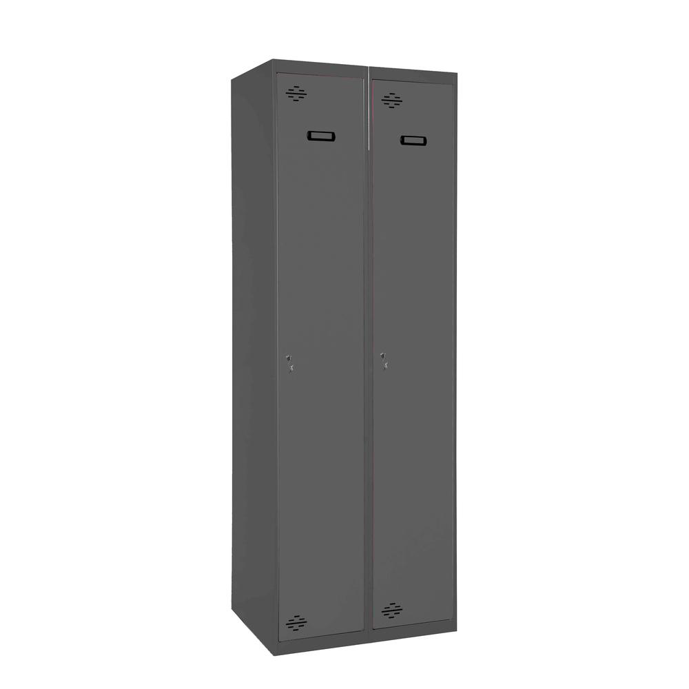 Vestiaire métallique monté 1800x800x500 - 1 niveau Anthracite - SIMON RACK - 8425437104916