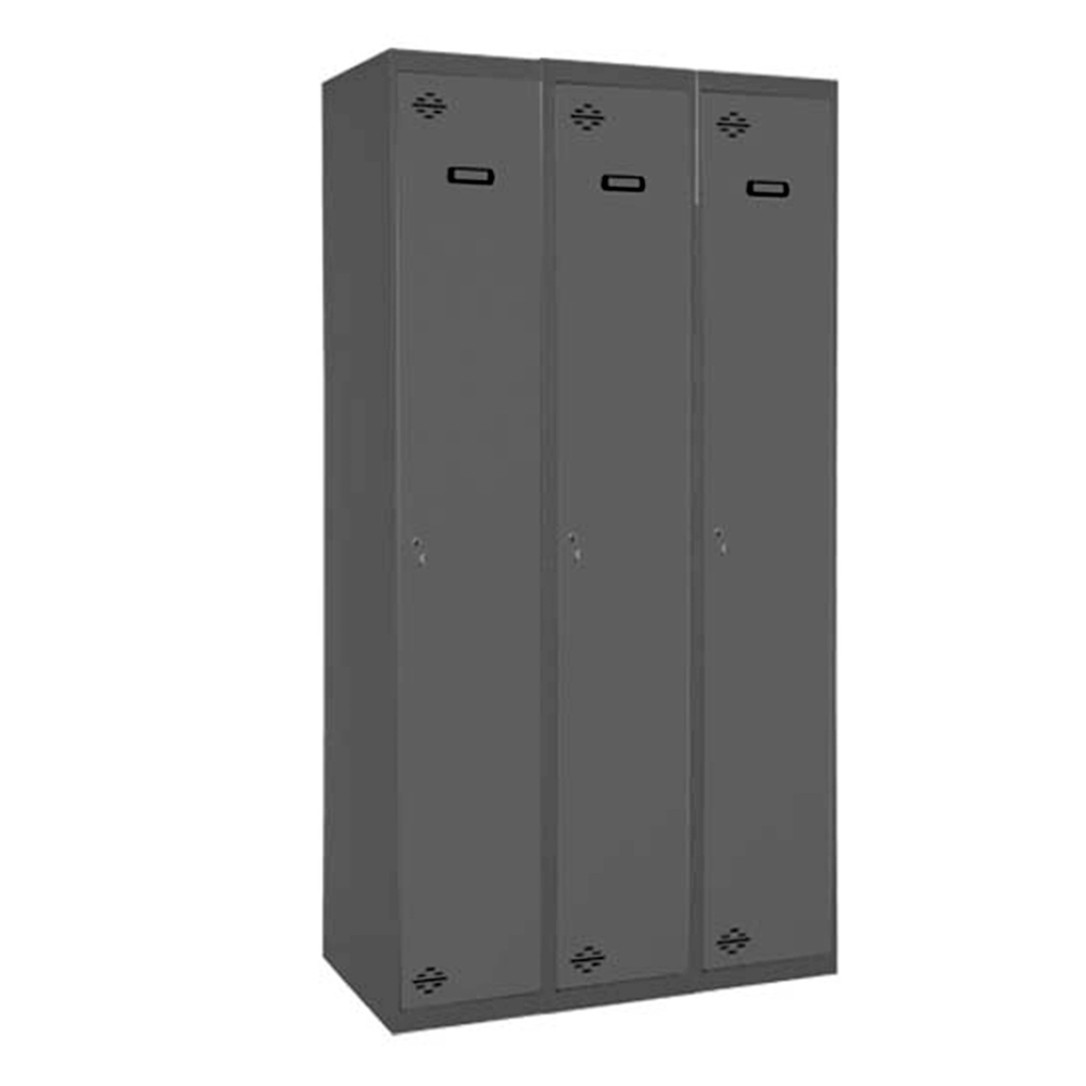 Vestiaire métallique monté 1800x1200x500 - 1 niveau Anthracite - SIMON RACK - 8425437104923