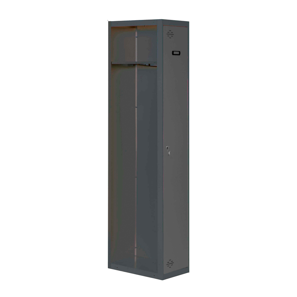 Vestiaire métallique 1800x300x500 - 1 niveau Anthracite - SIMON RACK - 8425437105043