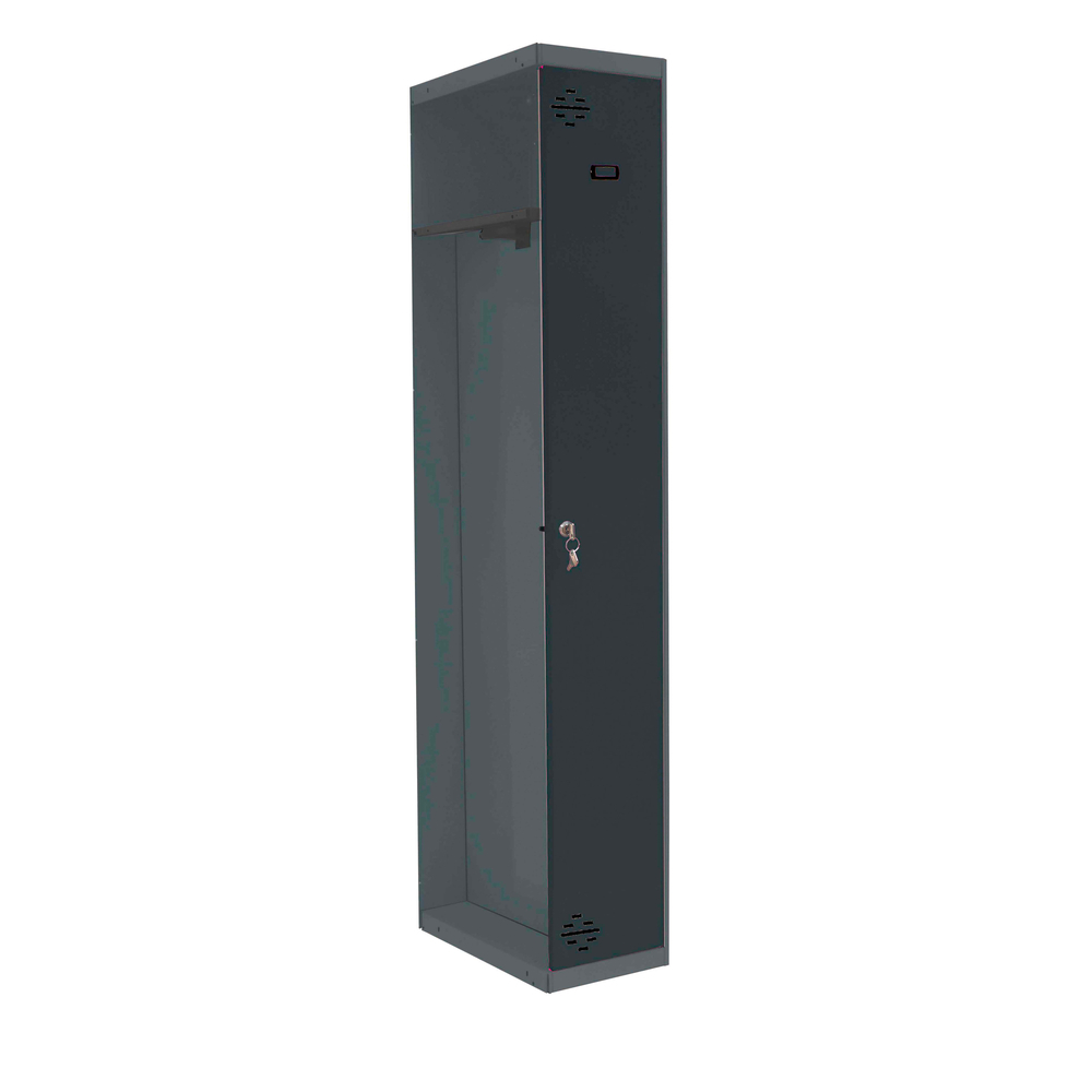 Vestiaire métallique 1800x400x500 - 1 niveau Anthracite - SIMON RACK - 8425437105241