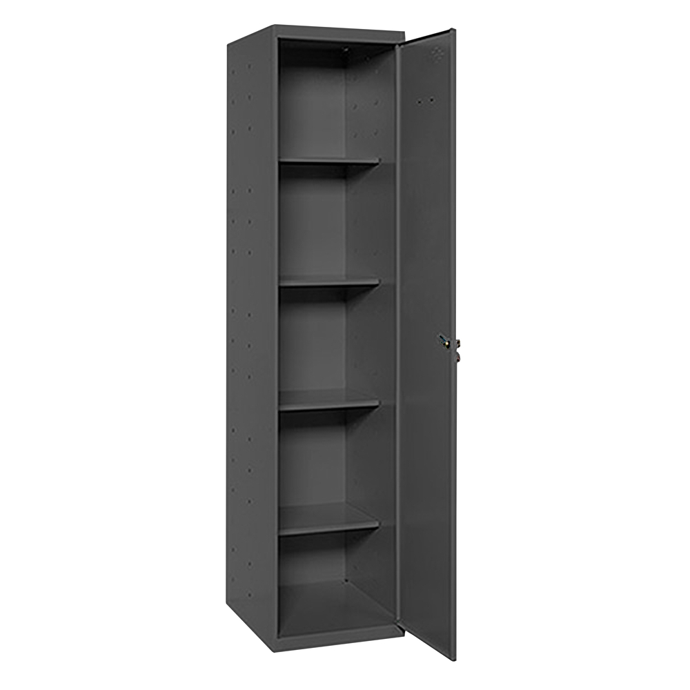 Vestiaire métallique 1800x400x400 - 4 niveaux Anthracite - SIMON RACK - 8425437105319