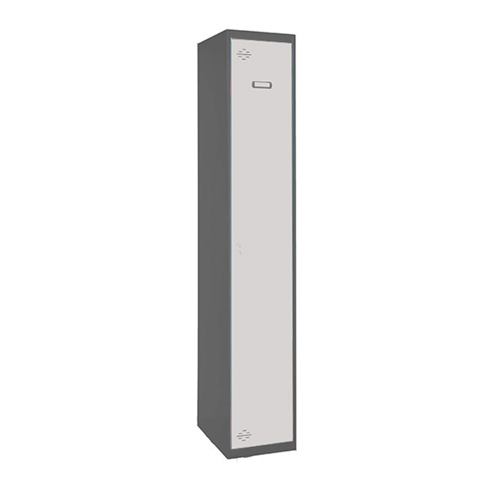 Vestiaire métallique monté 1800x300x500 - 1 niveau Anthracite/Bleu - SIMON RACK - 8425437105326