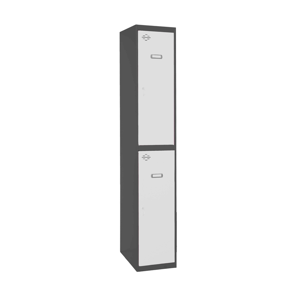 Vestiaire métallique monté 1800x400x500 - Anthracite/Bleu - SIMON RACK - 8425437105432