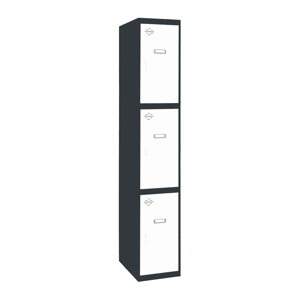 Vestiaire métallique monté 1800x400x500 - Anthracite/Bleu - SIMON RACK - 8425437105500