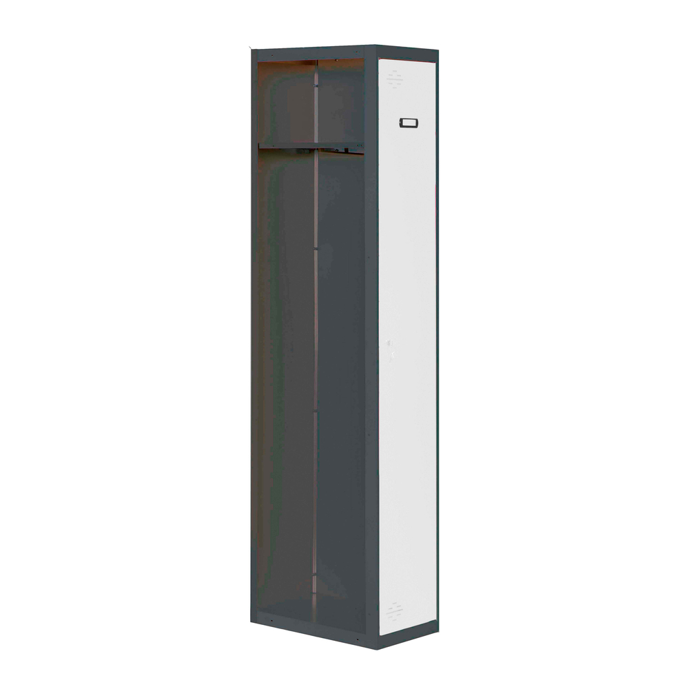Vestiaire métallique 1800x300x500 - 1 niveau Anthracite/Bleu - SIMON RACK - 8425437105814