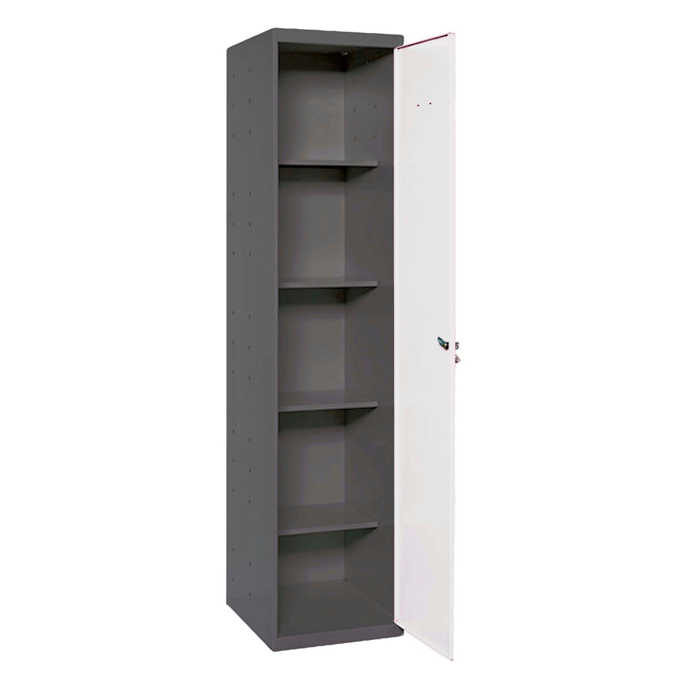 Vestiaire métallique 1800x400x400 - 4 niveaux Anthracite/Bleu - SIMON RACK - 8425437106088