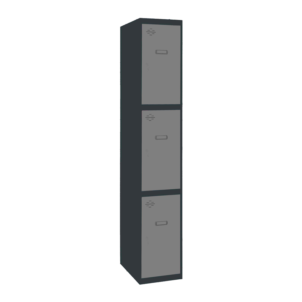 Vestiaire métallique monté 1800x400x500 - Anthracite/Gris - SIMON RACK - 8425437106279