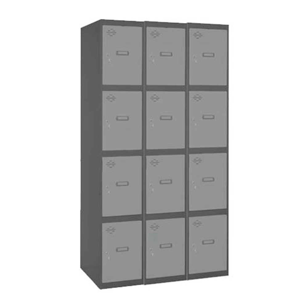 Vestiaire métallique monté 1800x1200x500 - Gris - SIMON RACK - 8425437106361