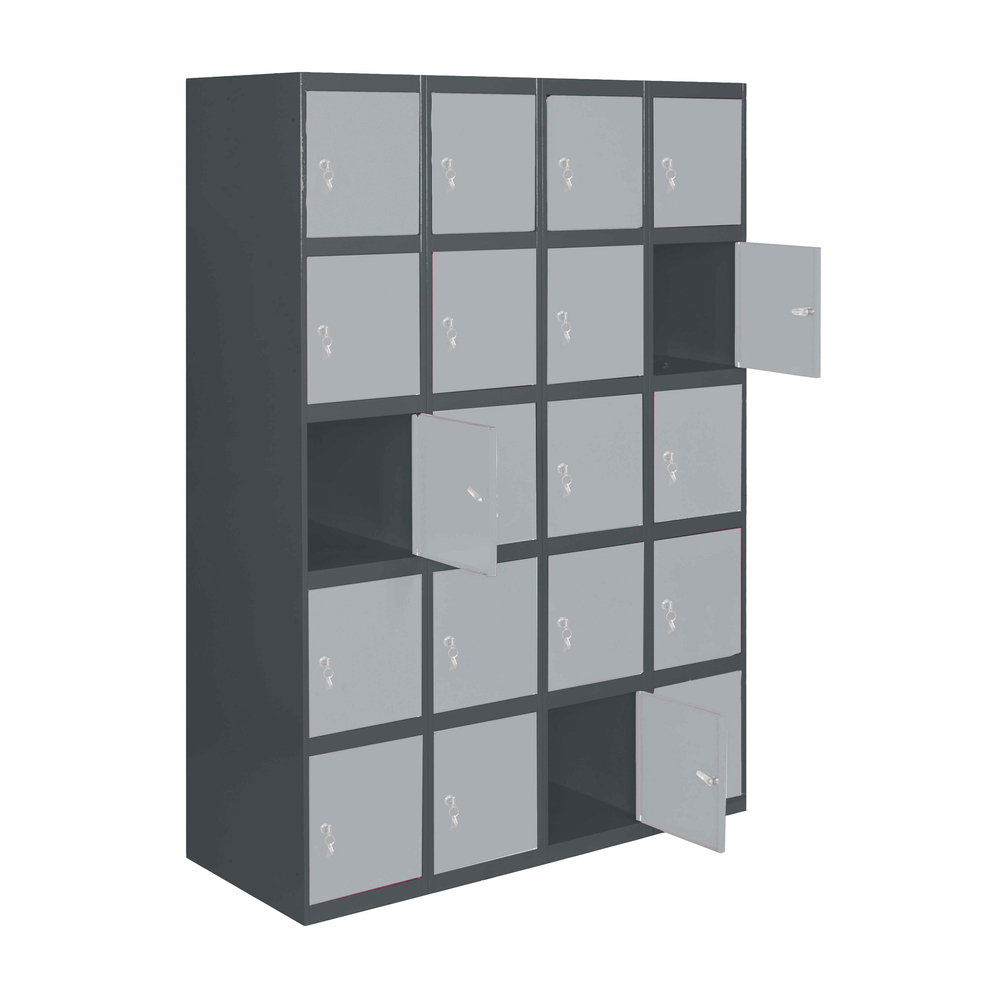 Vestiaire métallique monté 1800x1200x500 - Gris - SIMON RACK - 8425437106408