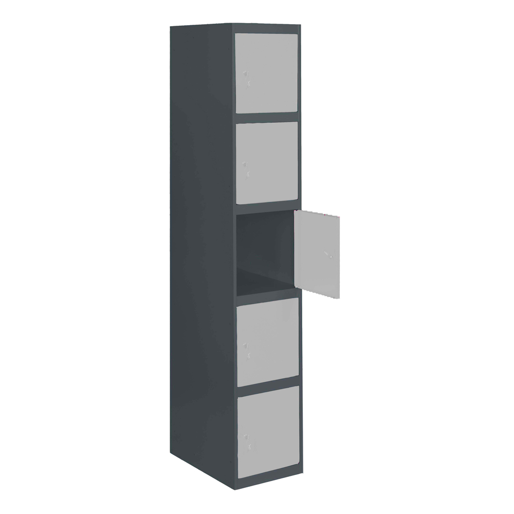 Vestiaire métallique monté 1800x400x500 - Anthracite/Gris - SIMON RACK - 8425437106415