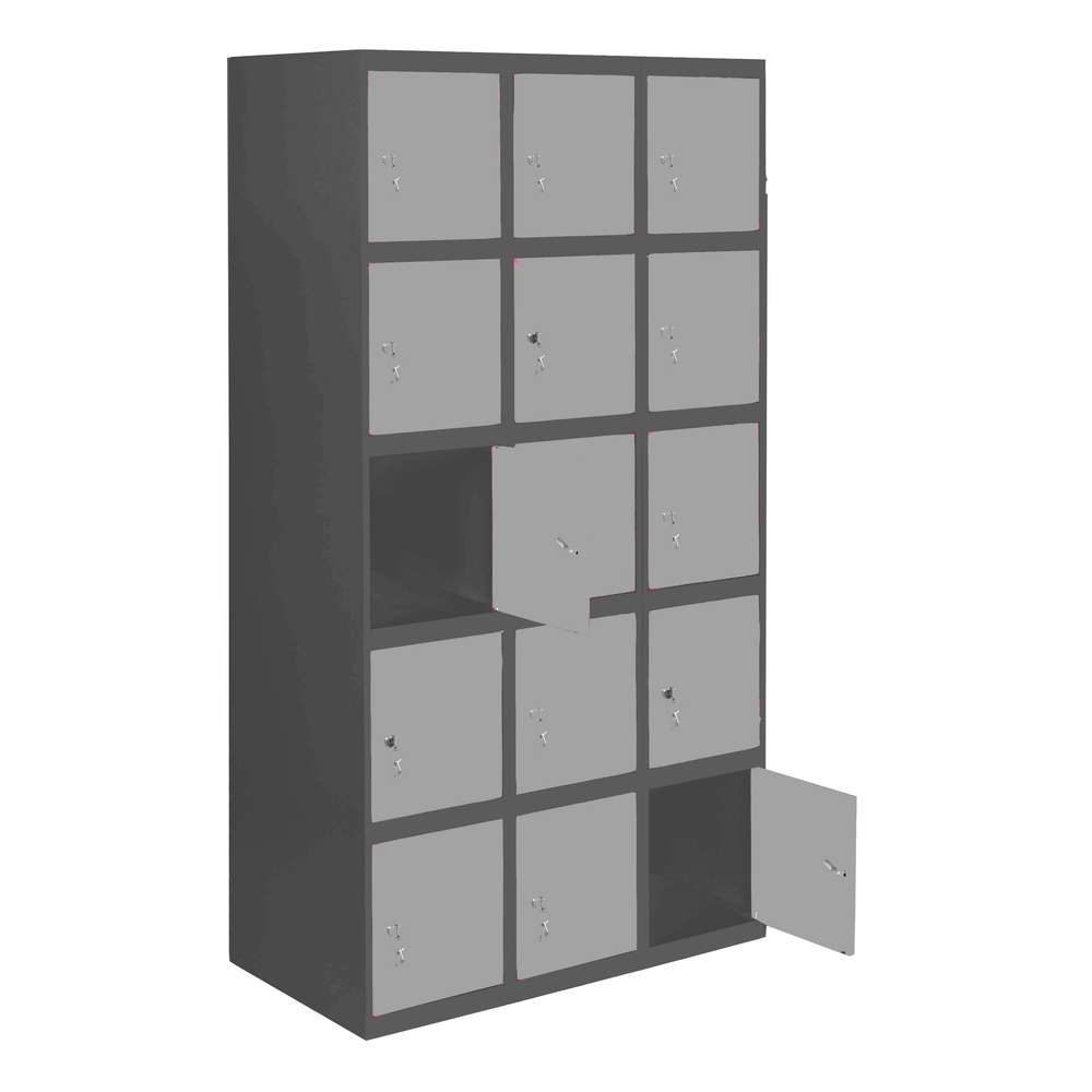 Vestiaire métallique monté 1800x1200x500 - Gris - SIMON RACK - 8425437106439