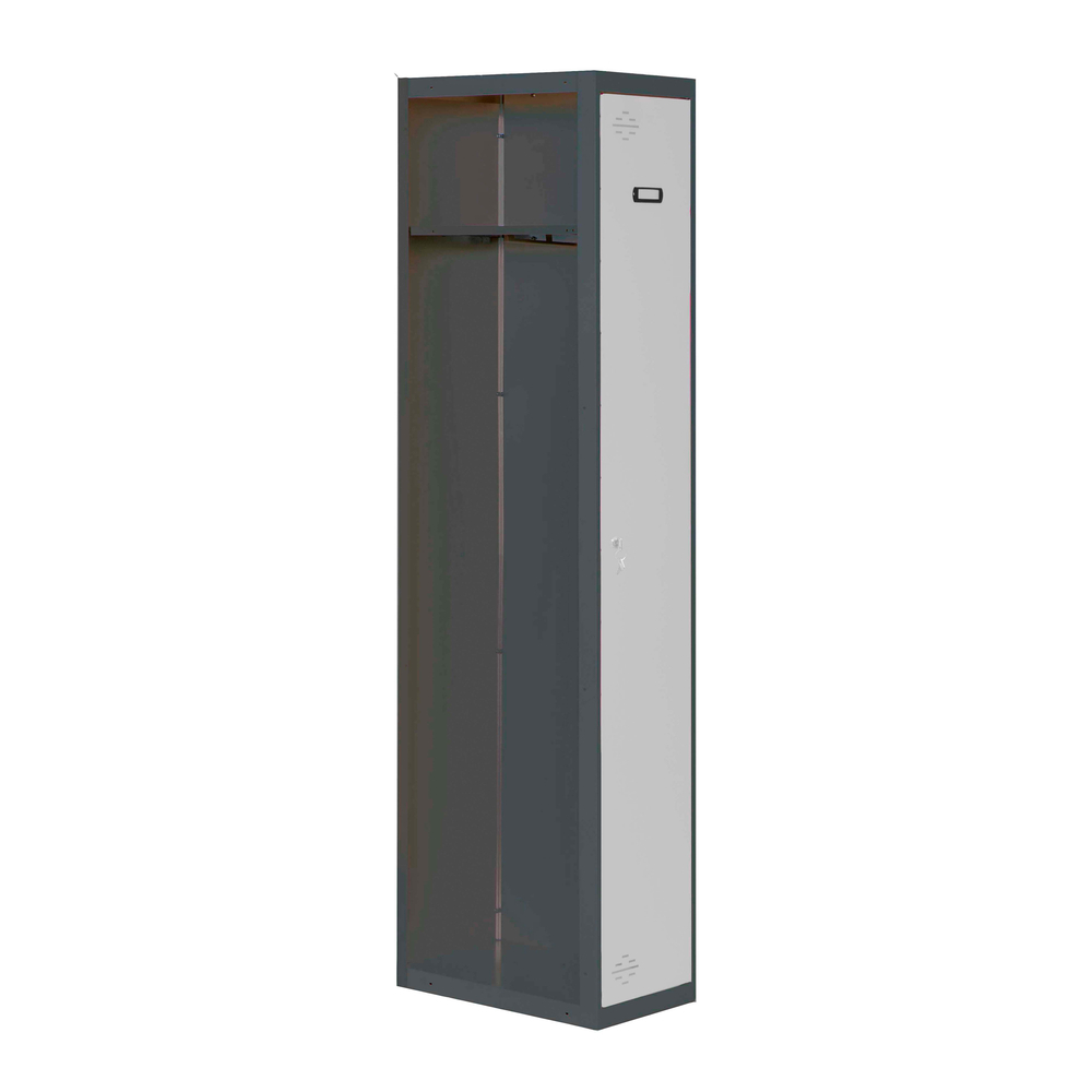 Vestiaire métallique 1800x400x500 - 1 niveau Anthracite/Gris - SIMON RACK - 8425437106606