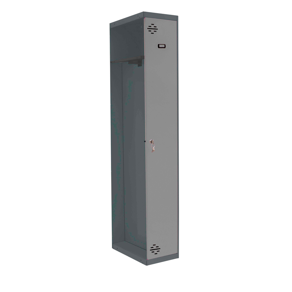 Vestiaire métallique 1800x400x500 - 1 niveau Anthracite/Gris - SIMON RACK - 8425437106781