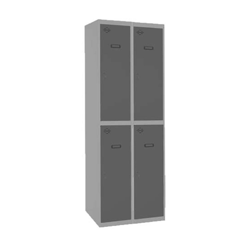 Vestiaire métallique monté 1800x600x500 - Gris/Anthracite - SIMON RACK - 8425437106941