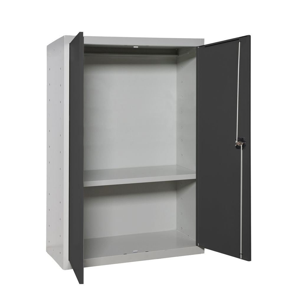 Vestiaire métallique monté 900x800x400 - 1 niveau Gris/Anthracite - SIMON RACK - 8425437107306