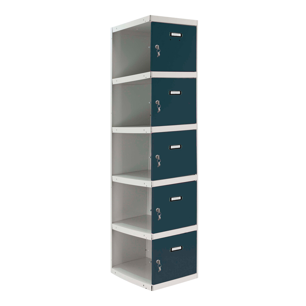 Vestiaire métallique 1800x300x500 - Gris/Anthracite - SIMON RACK - 8425437107511