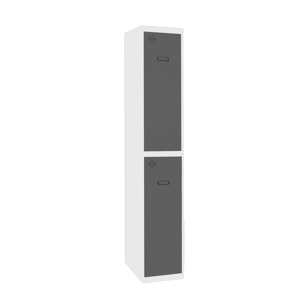 Vestiaire métallique monté 1800x300x500 - Bleu/Anthracite - SIMON RACK - 8425437107702