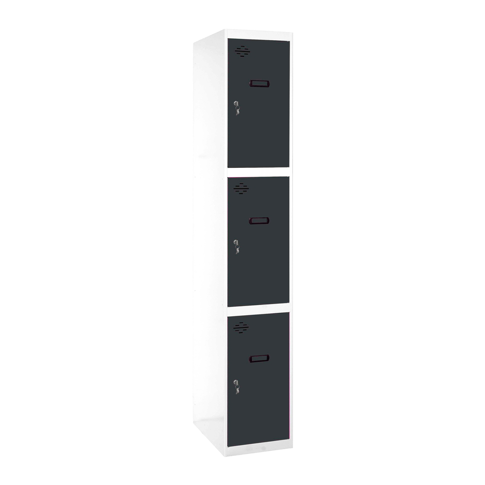 Vestiaire métallique monté 1800x300x500 - Bleu/Anthracite - SIMON RACK - 8425437107771