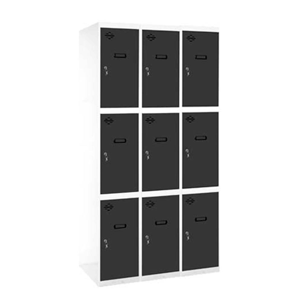 Vestiaire métallique monté 1800x900x500 - Bleu/Anthracite - SIMON RACK - 8425437107795