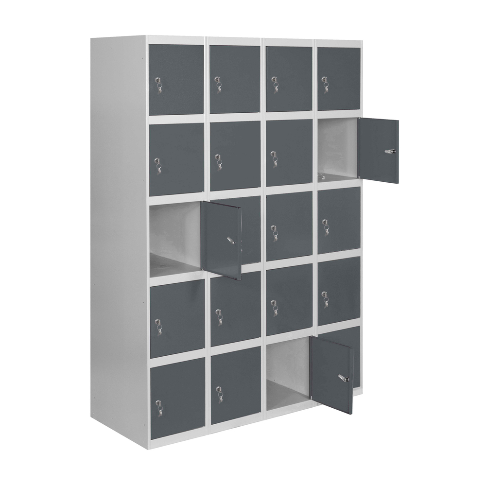 Vestiaire métallique monté 1800x1200x500 - Anthracite - SIMON RACK - 8425437107948
