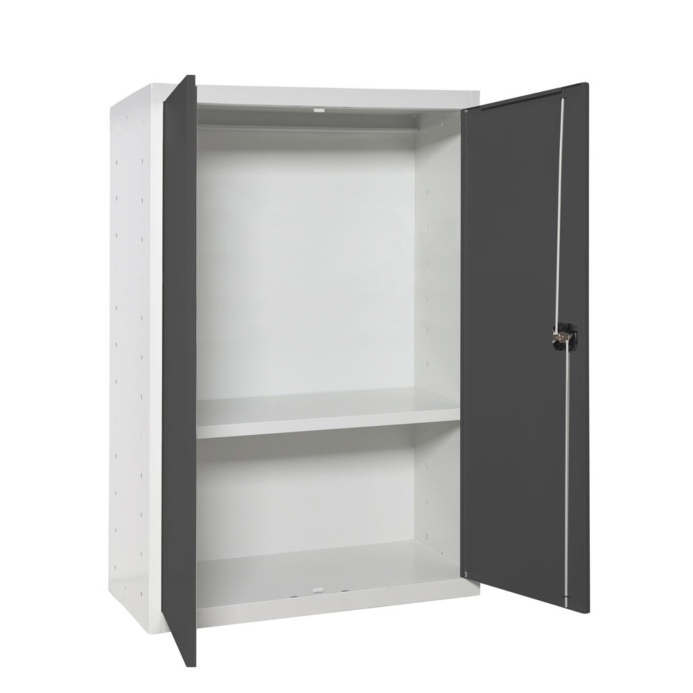 Vestiaire métallique monté 900x800x400 - 1 niveau Bleu/Anthracite - SIMON RACK - 8425437108075