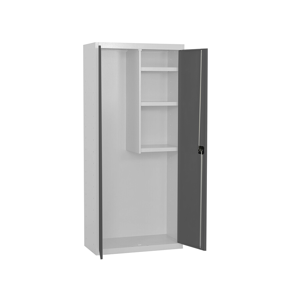 Vestiaire métallique monté 1800x600x400 - Bleu/Anthracite - SIMON RACK - 8425437108082