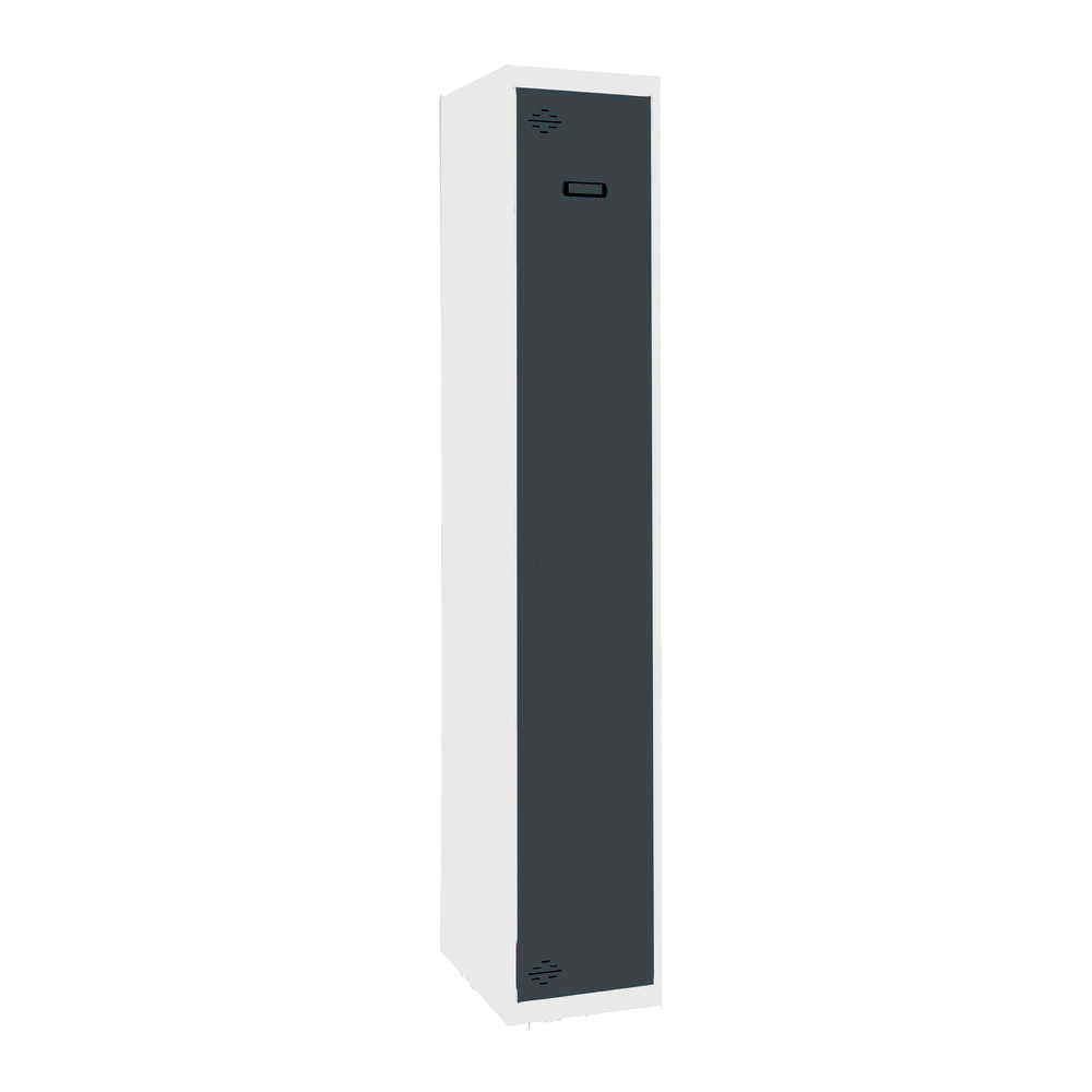Vestiaire métallique 1800x300x500 - 1 niveau Bleu/Anthracite - SIMON RACK - 8425437108112