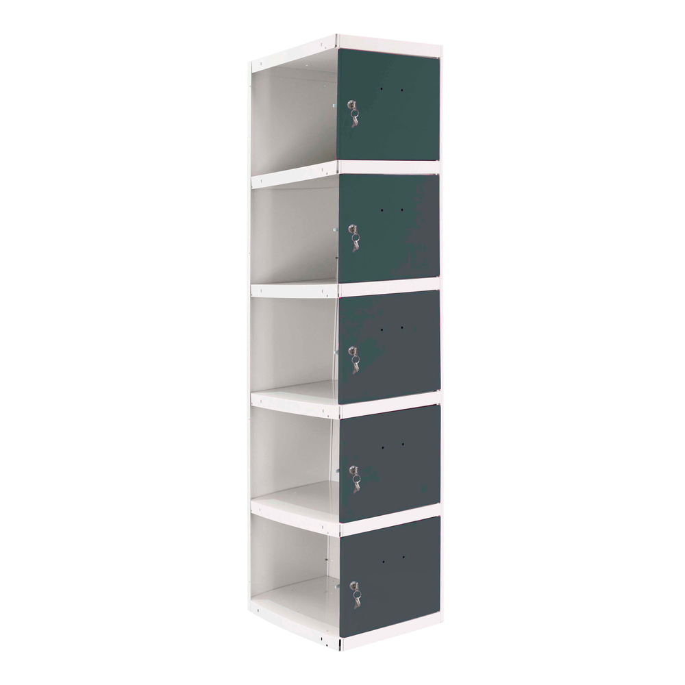 Vestiaire métallique 1800x300x500 - Bleu/Anthracite - SIMON RACK - 8425437108280