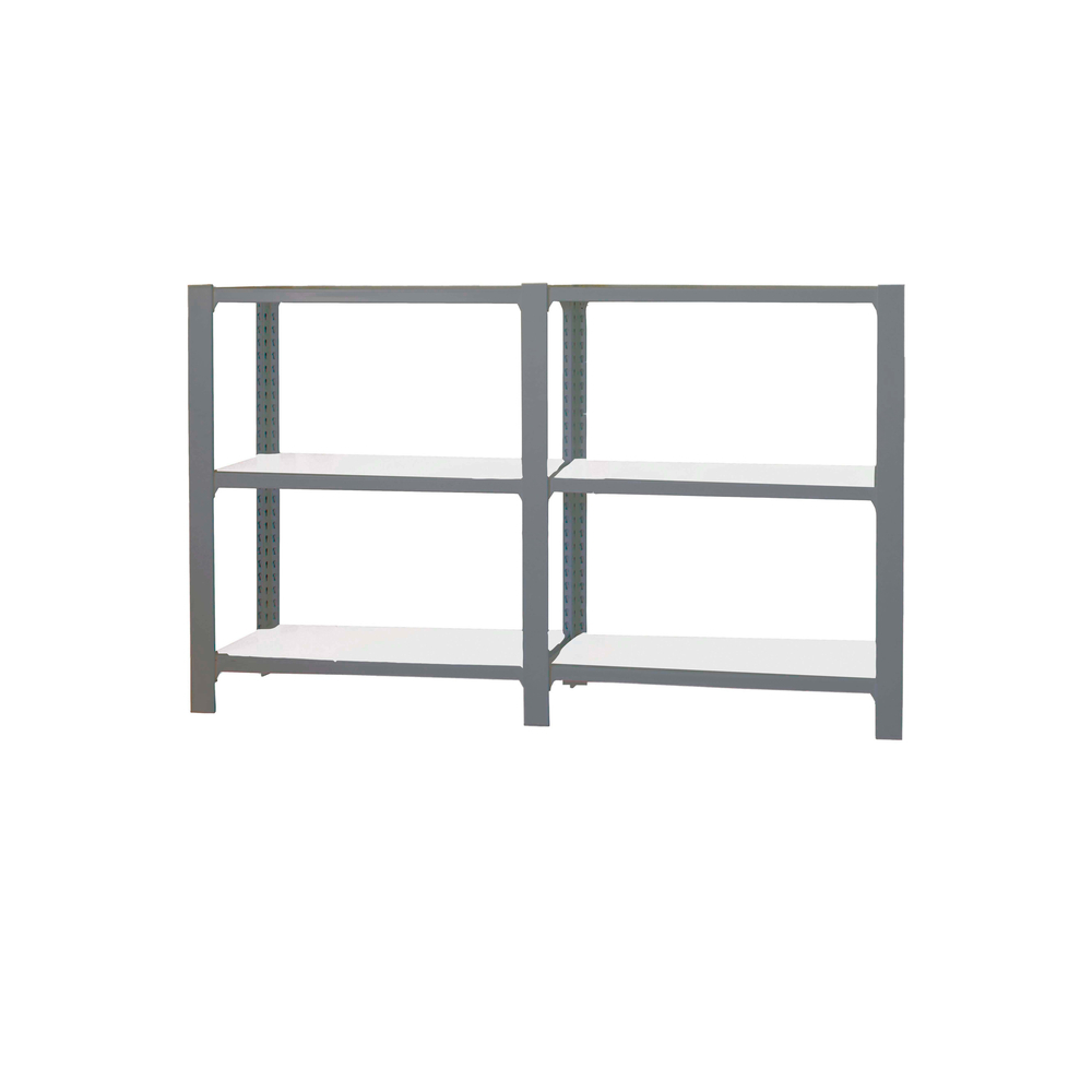 Rayonnage de bureau charge légère sans vis 1000x1800x300 - 3 niveaux Anthracite/Blanc - SIMON RACK - 8425437108600